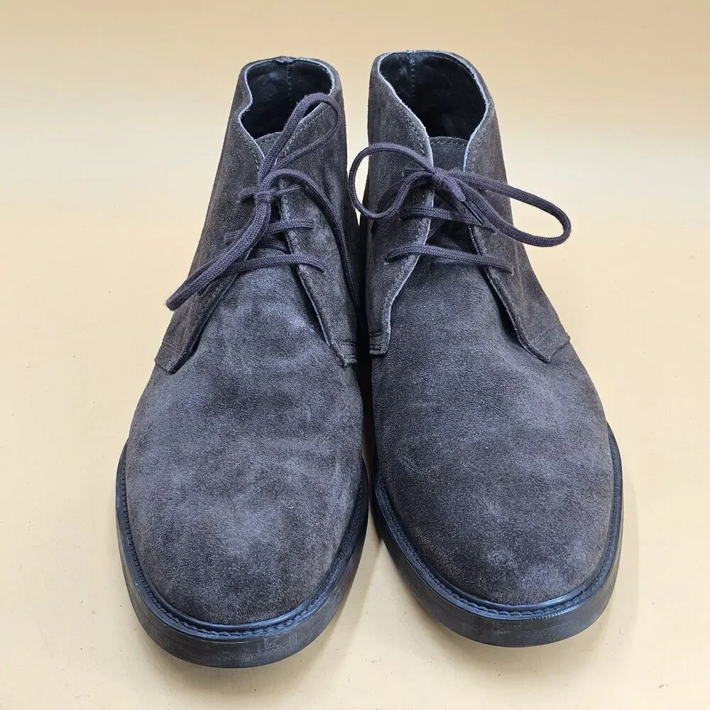 Men's Suede Chukka Boots Size 45 US 12 Brown Leather Desert Ankle Boot Tunisia
